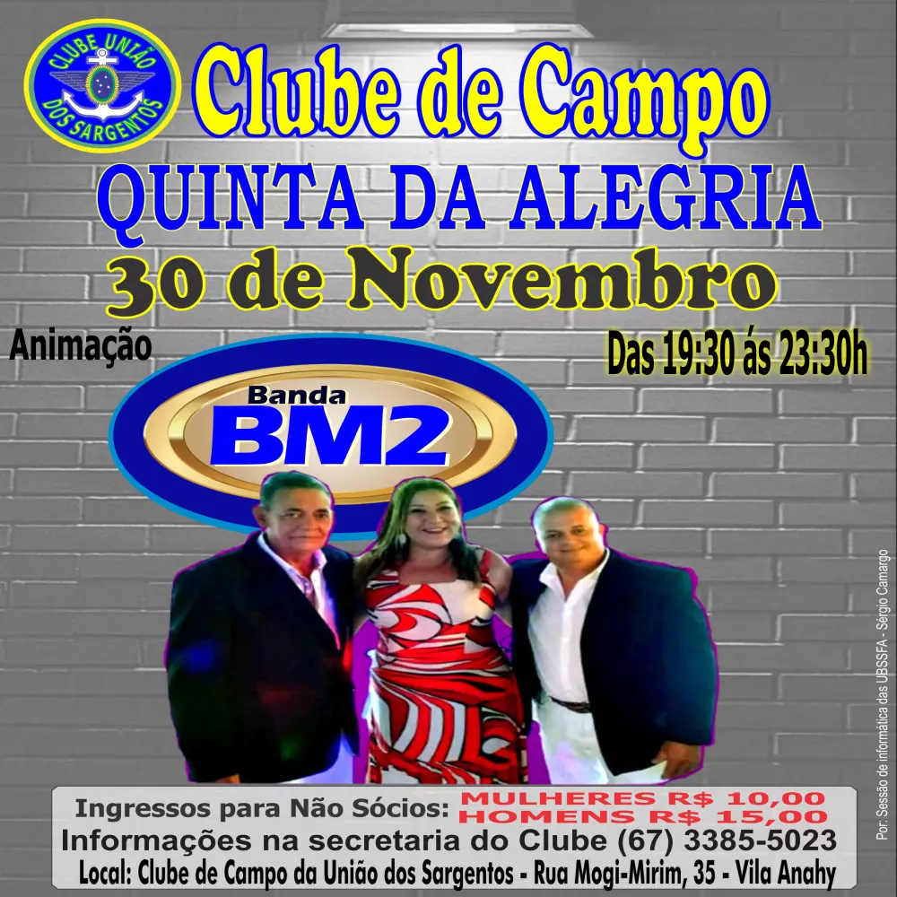 Quinta da Alegria no Clube de Campo 30/11/2023